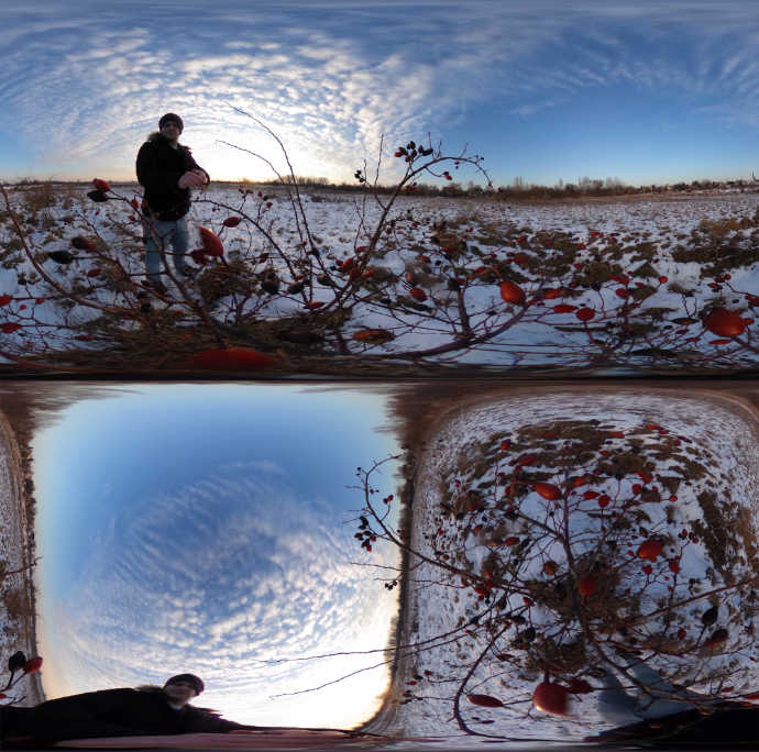 Straighten horizon of multiple Ricoh Theta photos