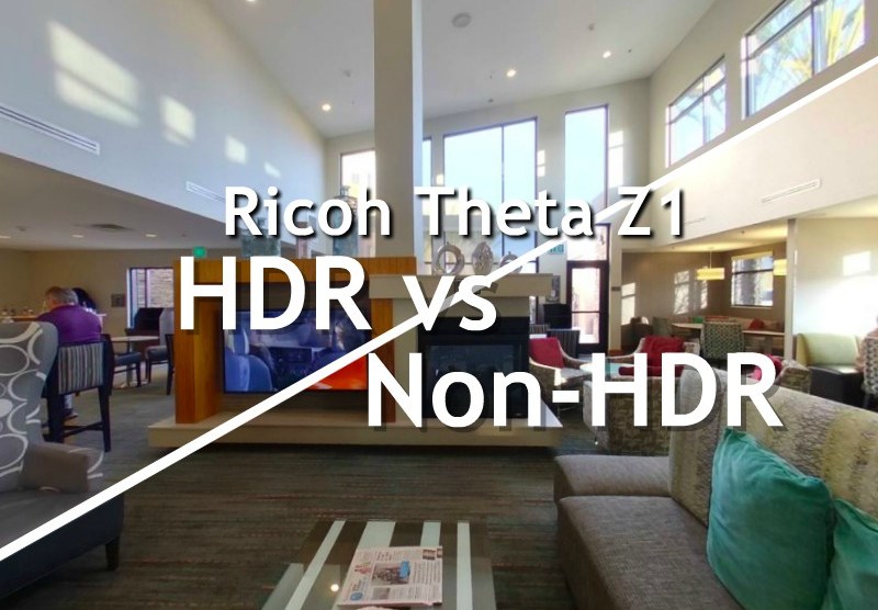 Theta Z1 HDR vs Non-HDR comparison