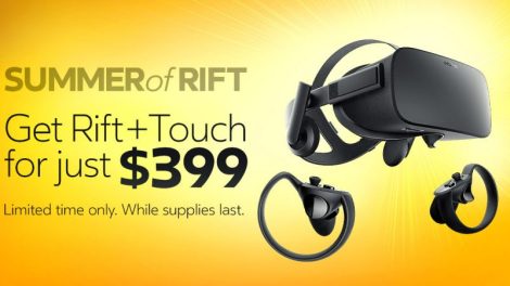 Oculus Rift + Touch sale for $399!