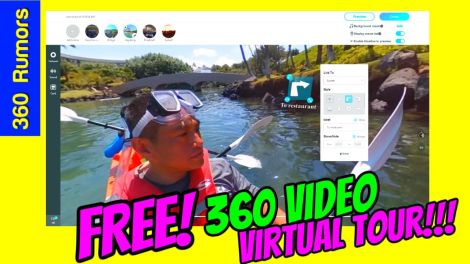 Learn how to create a 360 video virtual tour with hotspots for free!