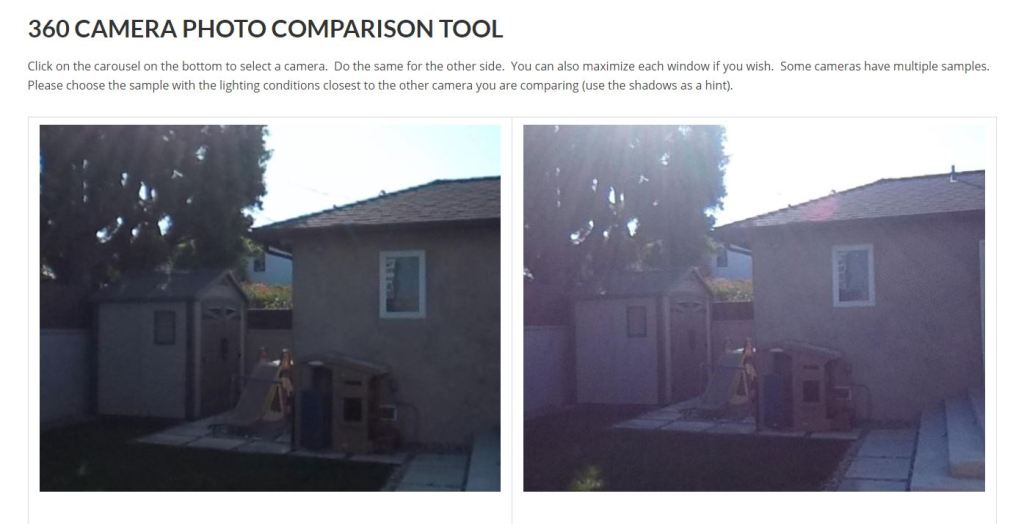 Photo quailty: Yi 360 VR vs Ricoh Theta V