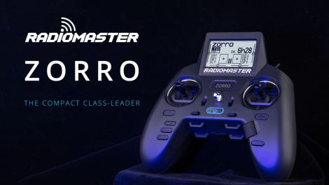 Radiomaster Zorro is a compact radio transmitter with built-in ExpressLRS 2.4 support