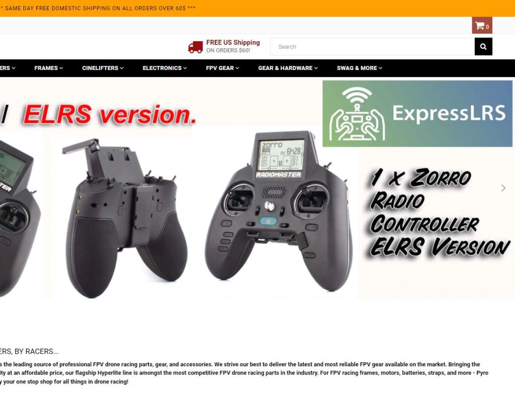 Radiomaster Zorro in stock in the US