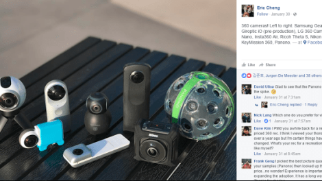 Facebook compares eight 360 cameras!