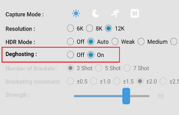 Automatic HDR deghosting
