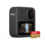 Review photos and videos on GoPro Max's large touchscreen