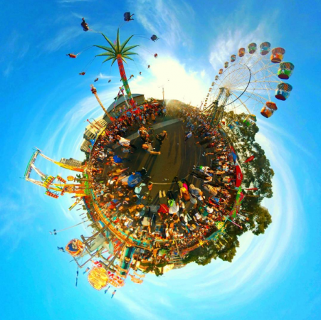 tiny planet photo by Ben Claremont